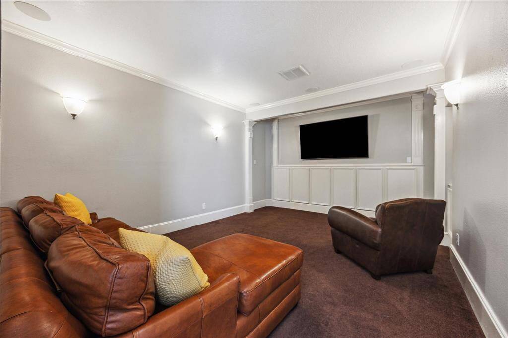 Media room for the perfect movie night.