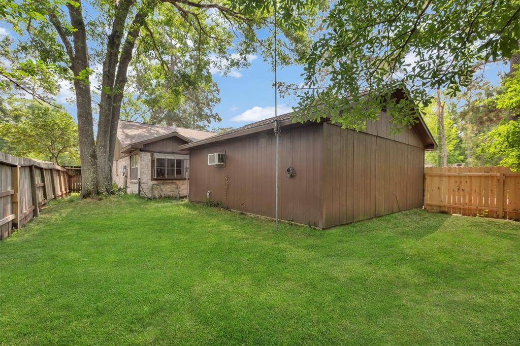 Detached garage with workshop