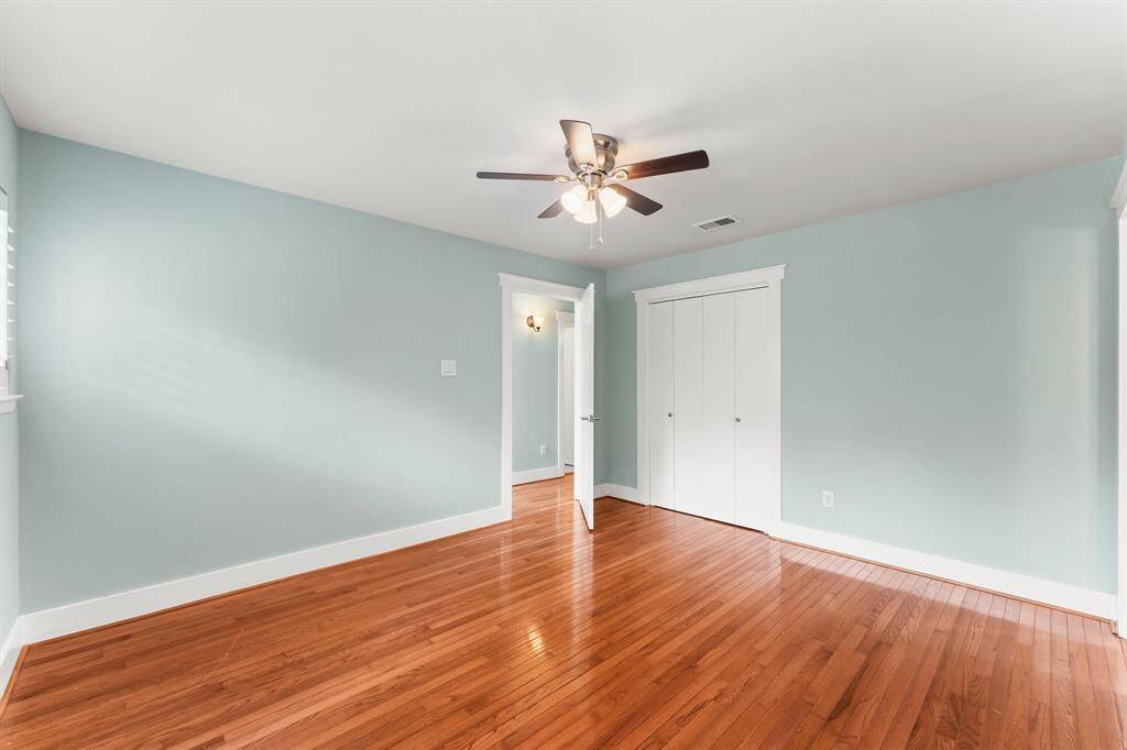 First bedroom at the top of the stairs has an ensuite bath.