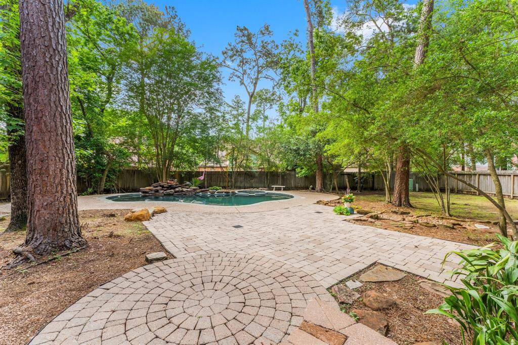 The large back yard offers so much opportunity for summer fun.