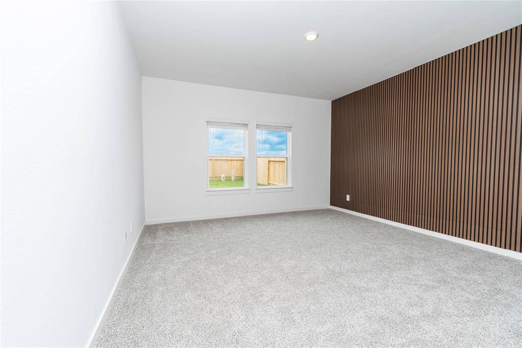 Luxury wall accent in Master bedroom.