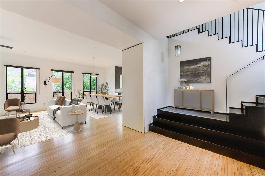 Experience the elegance of this spacious, virtually staged foyer.