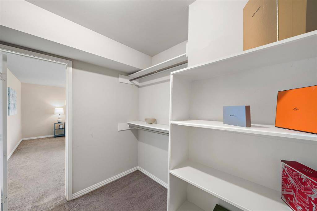 The primary walk-in closet.