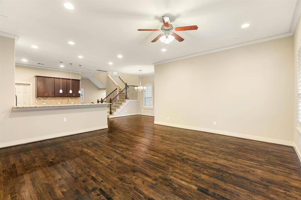View from corner of the living space.