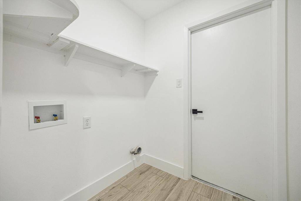 Utility room in house