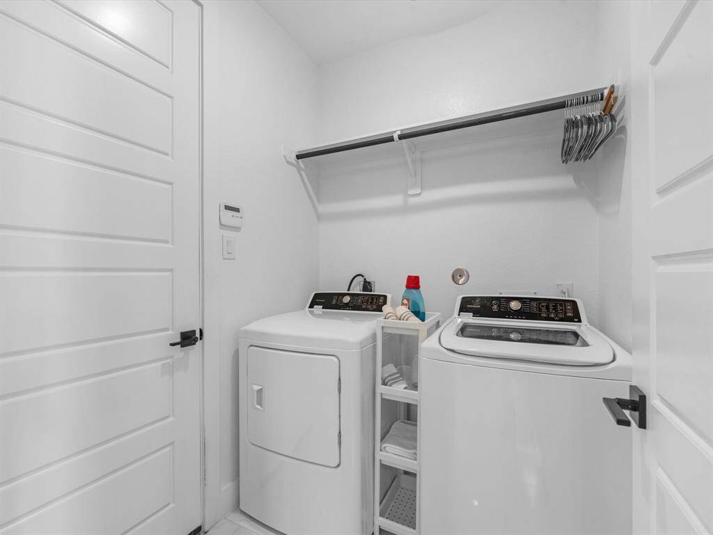 Washer and dryer  are included located on the first floor