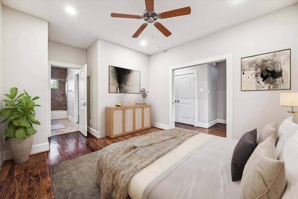 The Third bedroom showcased as a bedroom with ensuite bathroom.