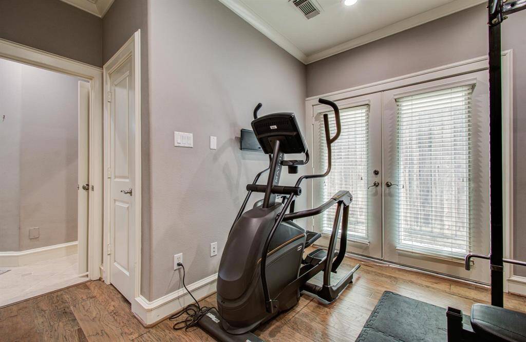 Bedroom 2 is currently being used as a home gym, offering flexible space to fit your lifestyle.