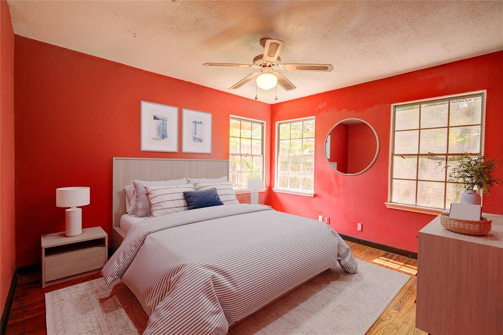 Virtually Staged Primary Bedroom