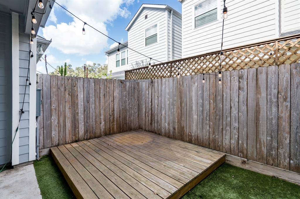 The backyard is a great entertaining space!