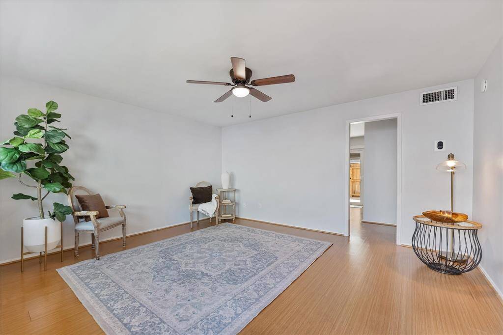 Living room with natural light