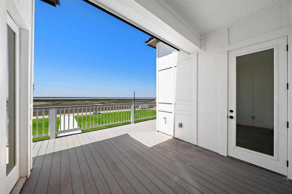 Upstairs Bay Deck.
