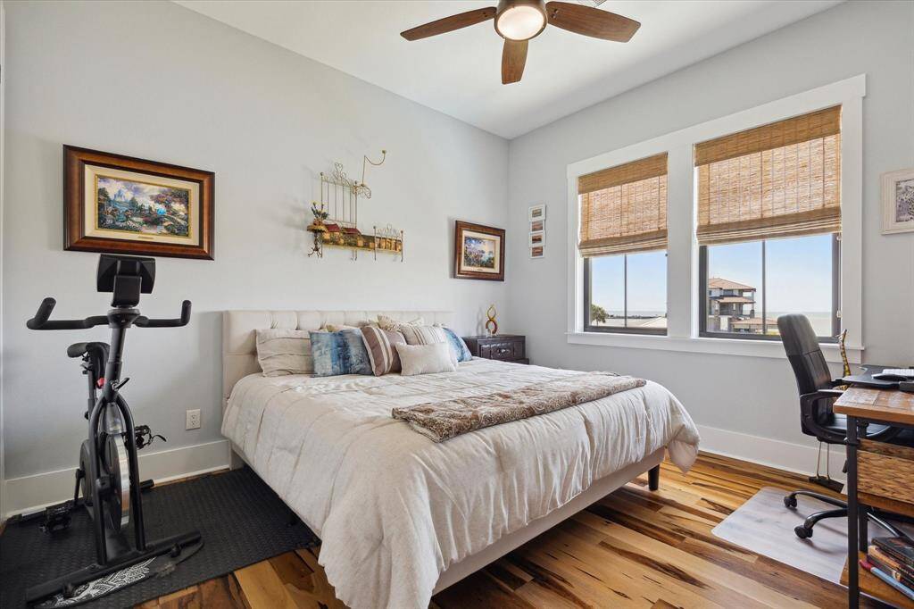 Spacious guest room with endless views of the bay