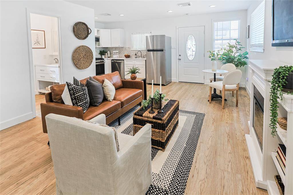 The living area is spacious and bright.