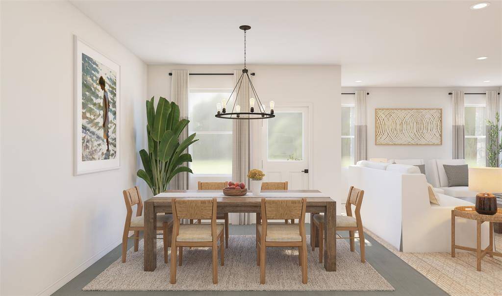 Charming dining area (*Artist rendering used for illustration purposes only.)