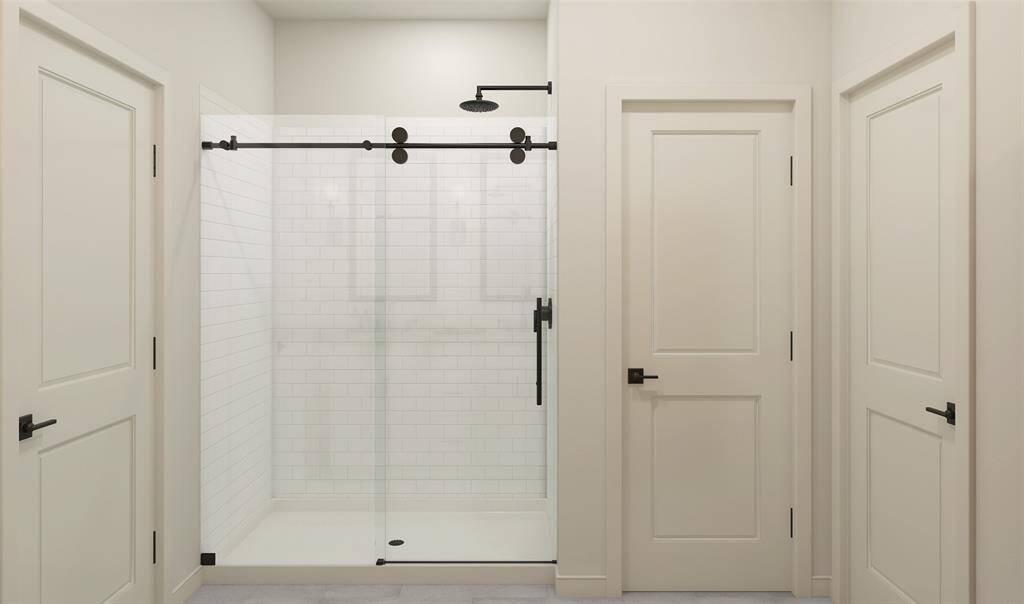 Walk-in shower in primary bat (*Artist rendering used for illustration purposes only.)