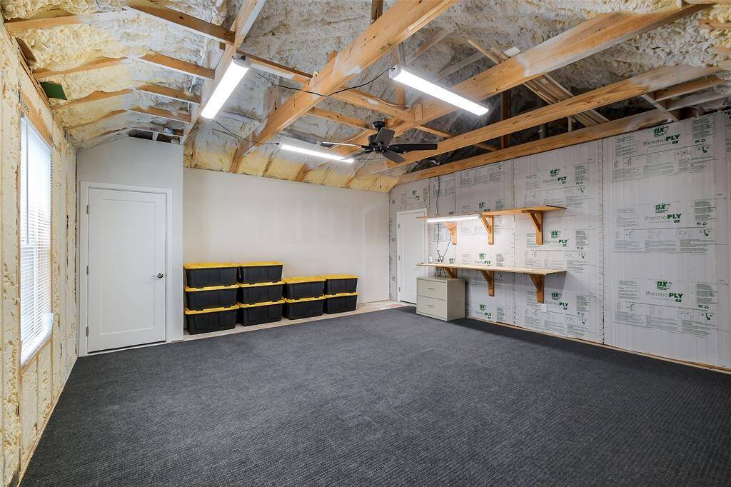 Texas basement upstairs provides extra storage space or could be built out in the future to create additional living space or an extra bedroom.