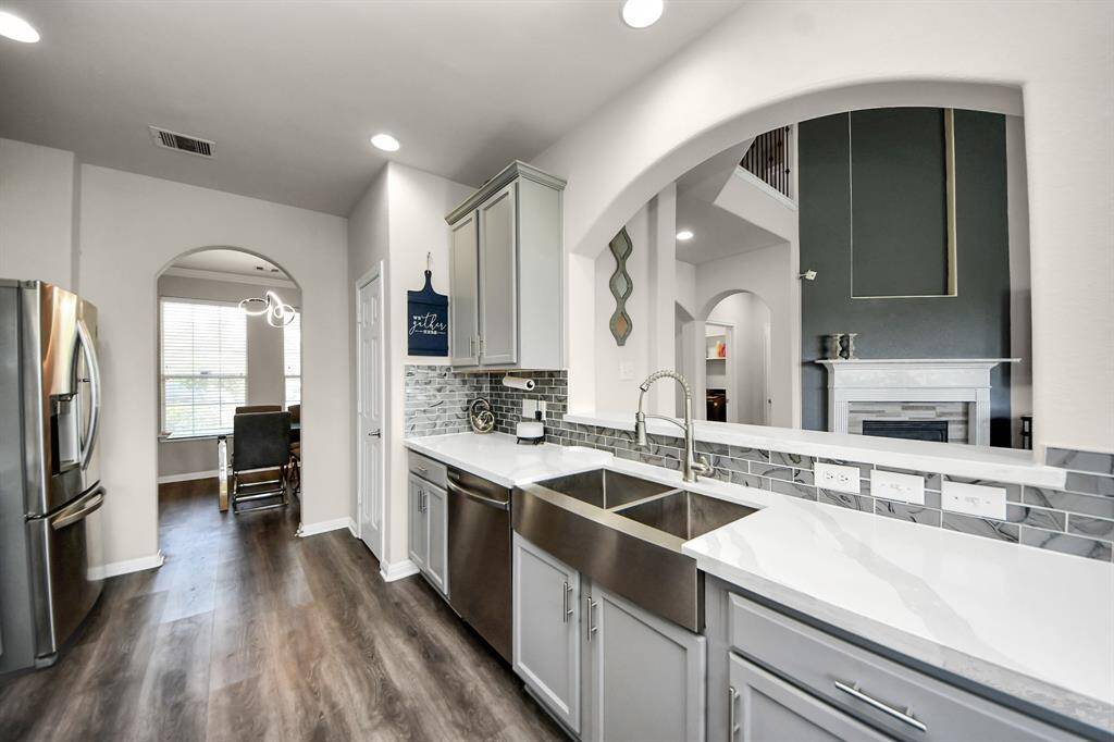 The semi-private design allows for homeowners to interact with guests as they are entertaining.