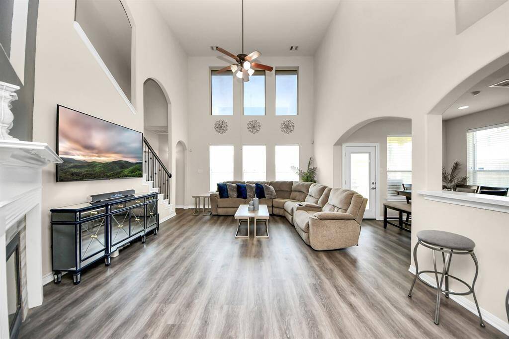 Six large windows allow for lots of natural light to enter the home.