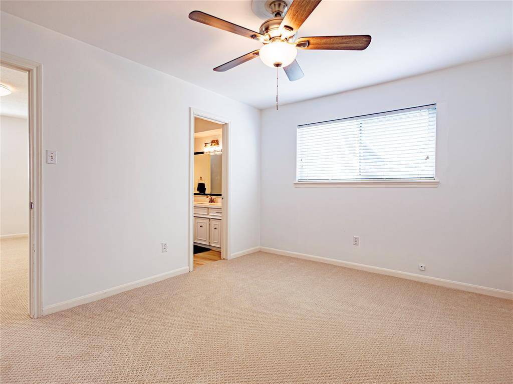One of three upstairs bedrooms.