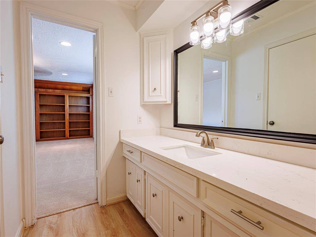 Updated bathroom off secondary bedroom.