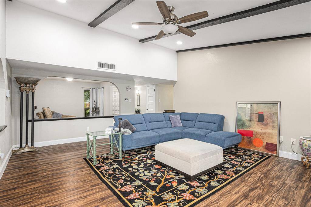 Step inside the home and you'll notice the spacious living room