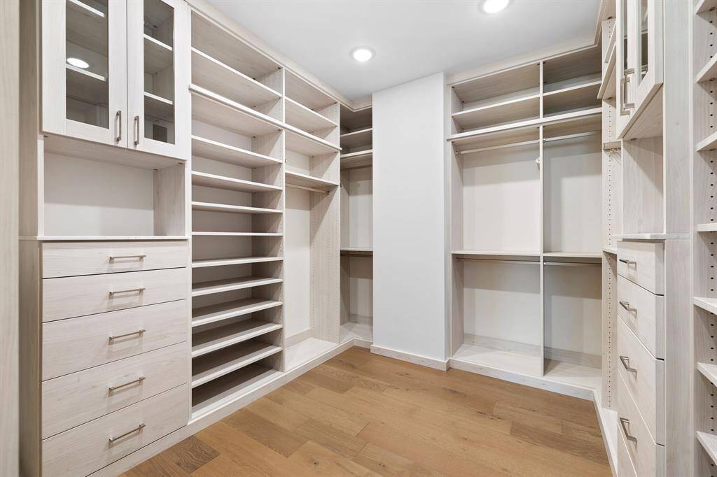Alternate view of the upgraded primary closet