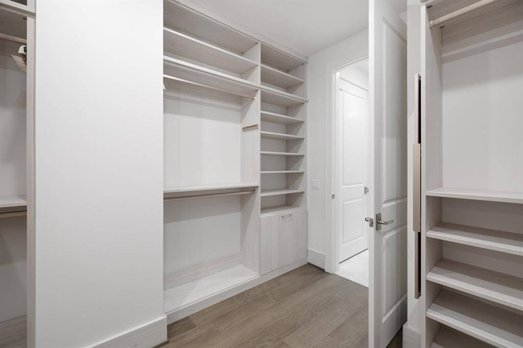 Alternate view of the closet.