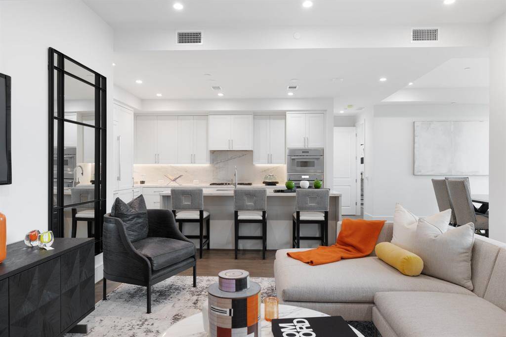 View of the kitchen from living room. (Sample of another model)