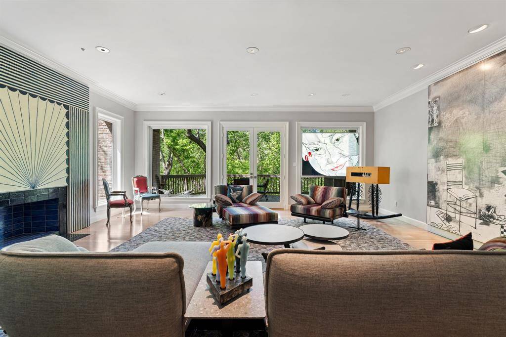 Another view of the Living Room, showing the lush green views.