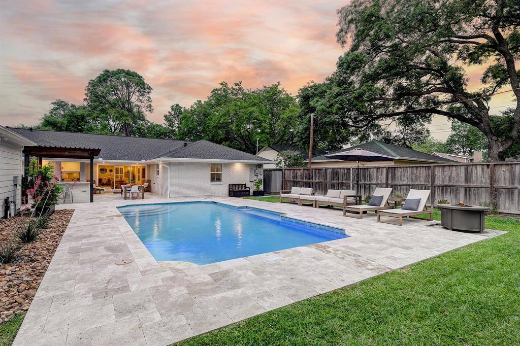 Set on an oversize lot, you still have plenty of yard even with the pool and patio