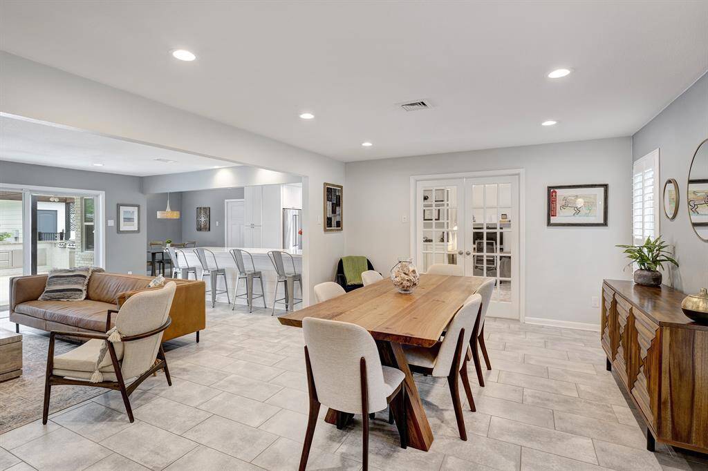 As you enter, you will find the formal dining room with the office just beyond that could double as a 4th bedroom