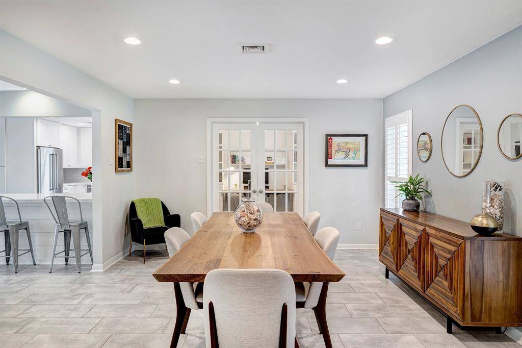 Formal dining with office/4th bedroom just beyond