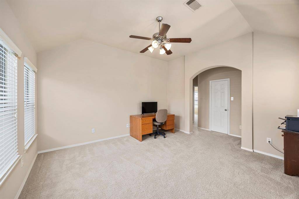 As you make your way upstairs, you'll enter the loft/den.