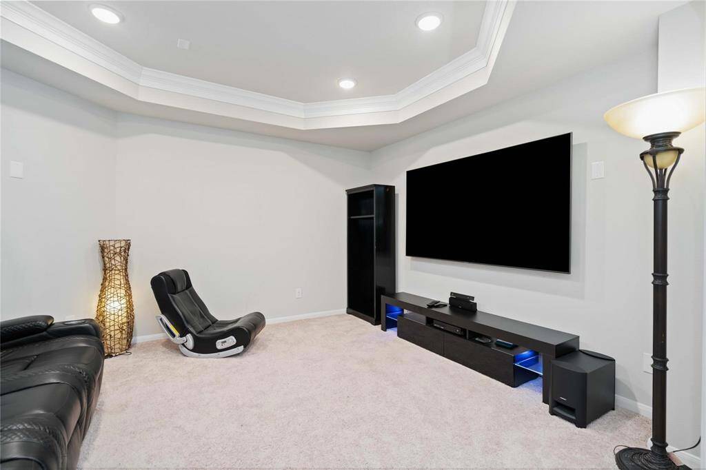 media room upstairs