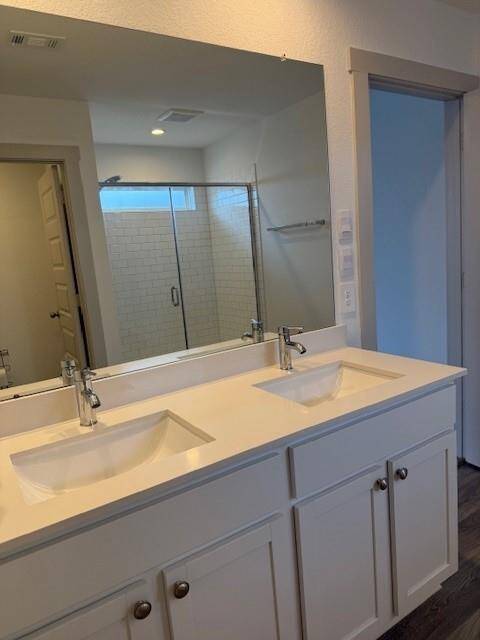 Master Bathroom with dual sinks