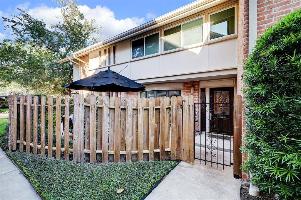 Privacy Fence across the front of the condo.