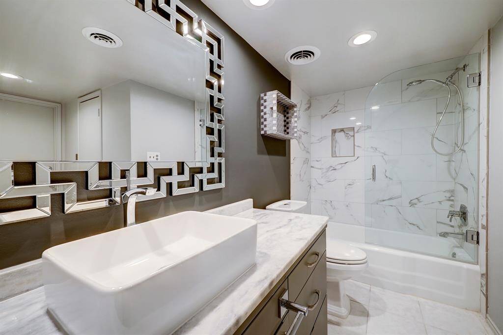 Gorgeous, updated primary bath.