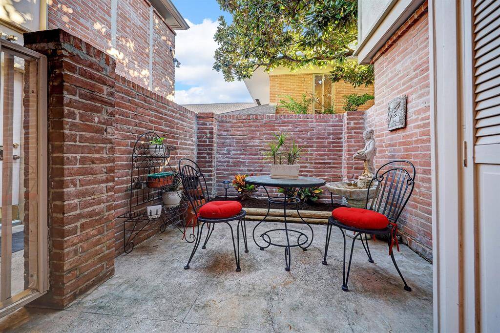 Patio off of the kitchen, perfect for your morning coffee.