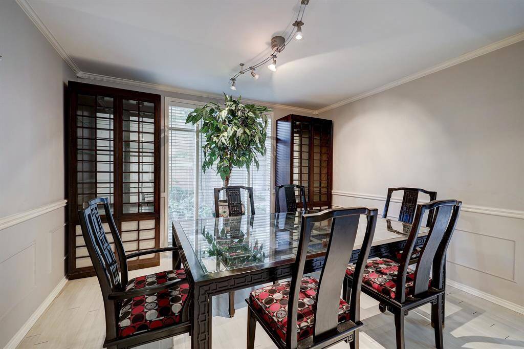 Dining area opened to the living.