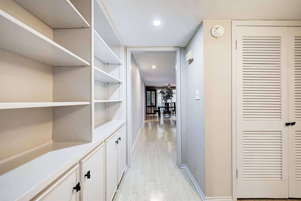 Built ins and tons of storage.