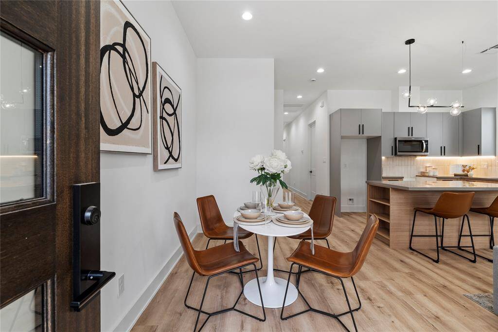Each unit has a spacious living-dining-kitchen area perfect for entertaining and daily life.