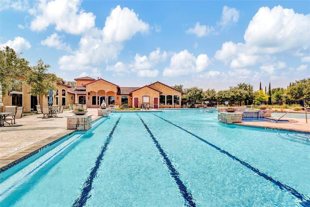 Olympic size pool features inversion exercise pool, hot tub, and lap lanes.