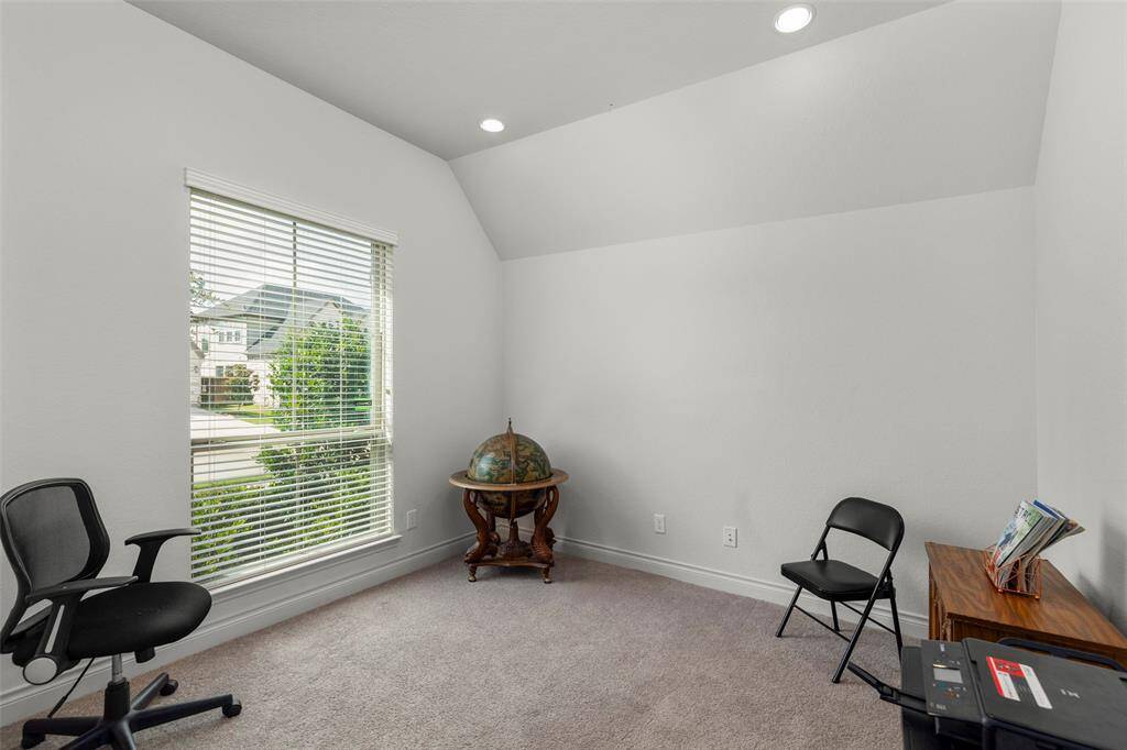 Large window in the office giving the space natural light
