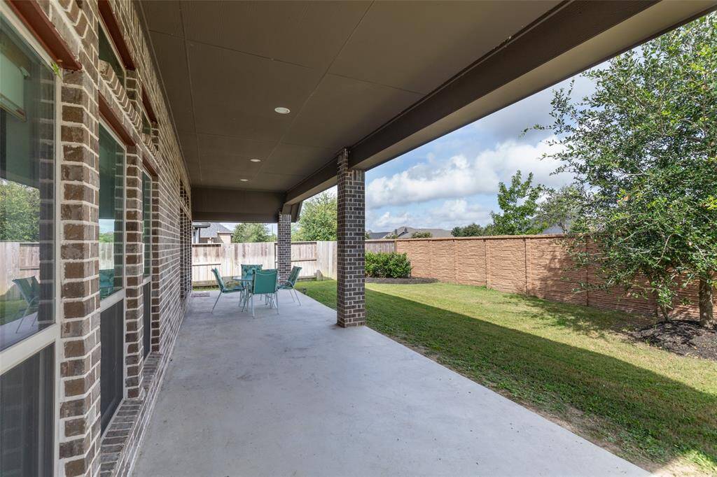 Extended covered patio