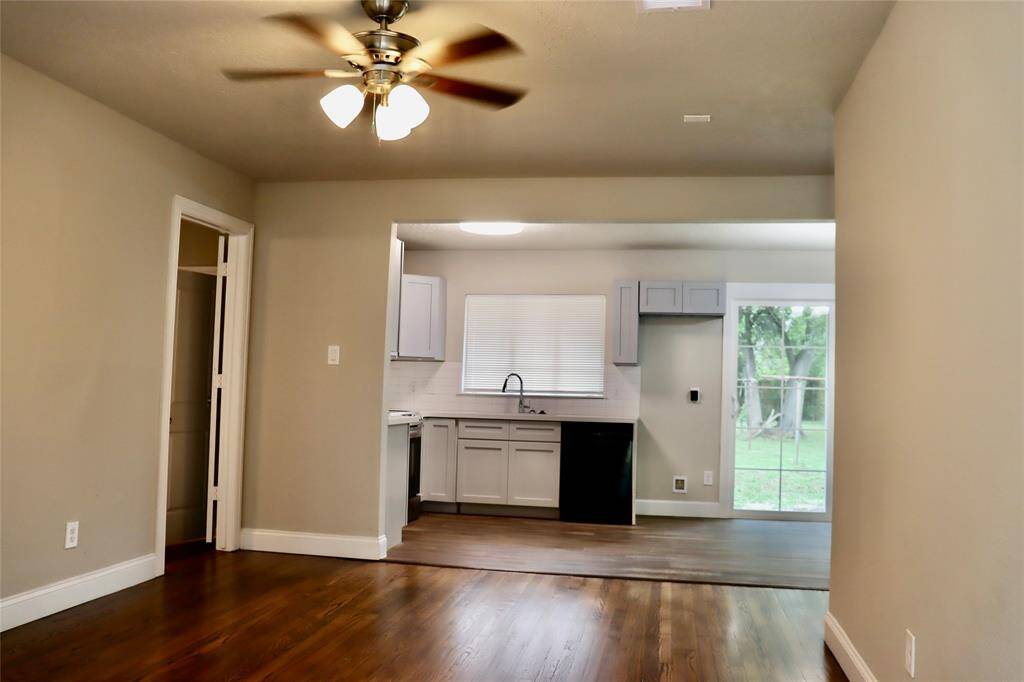 Family room opens to kitchen