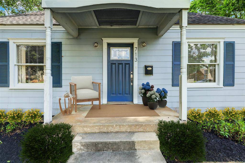 The covered front porch offers solace for morning, afternoon, and evening outdoor lounging.