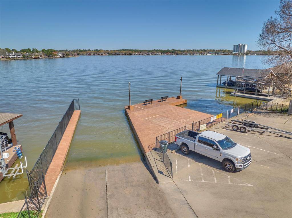 The neighborhood boat ramp to Lake Conroe is exclusive for residents of Cape Conroe.