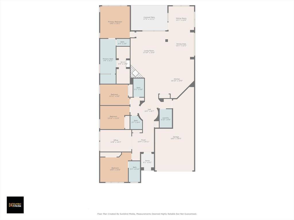 Floor plan of the home. **Room measurements should be independently verified by agent and/or buyer.**