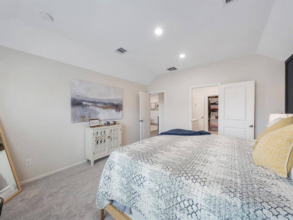 Primary bedroom has ample room for king size bed!